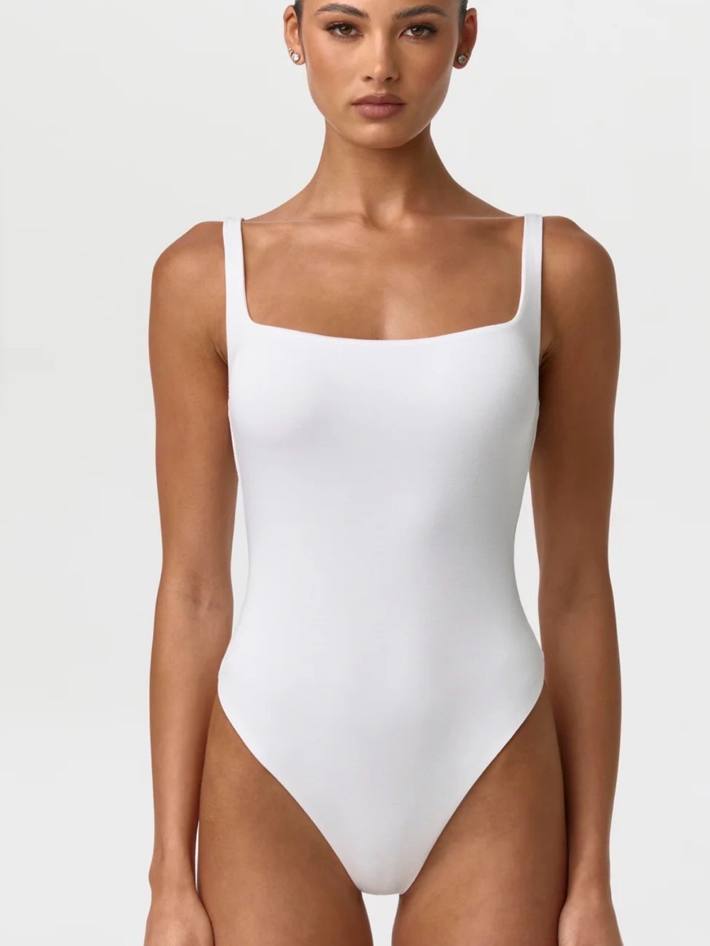Naked Wardrobe Scoop Tank Bodysuit